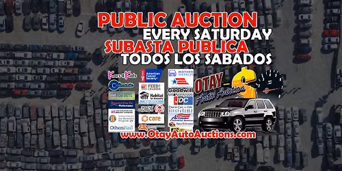 Over 200 vehicles starting at $500. Open to the Public!