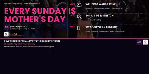 Every Sunday is Mother's Day: Soca, Sips & Stretch... and sound healing