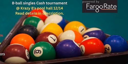 8-ball Singles Cash tournament- Information Day for BCA pool league