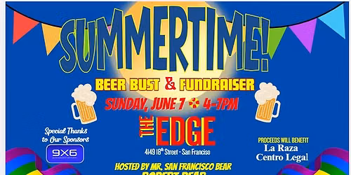 SUMMERTIME! - An Afternoon Fundraiser at the EDGE (21+)