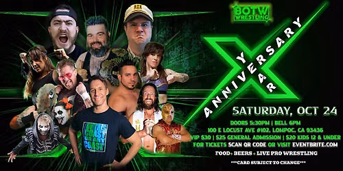 Best of The West Wrestling presents: Year 10 anniversary!