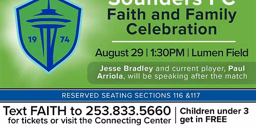 Sounders FC Faith & Family Celebration