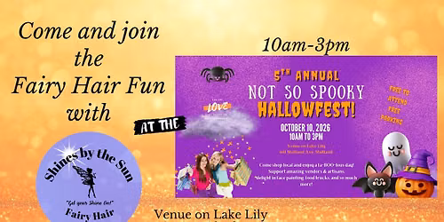 Fairy Hair Fun at the *5th Annual* Not so Spooky Hallowfest