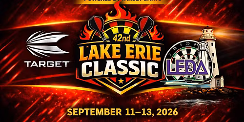 42nd Annual Lake Erie Classic Dart Tournament \u2013 Powered by Target Darts