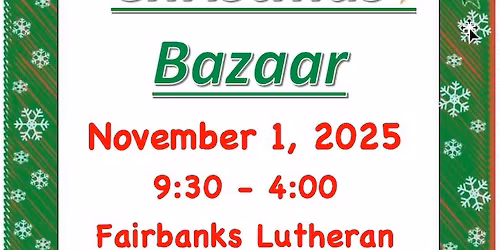 Fairbanks Lutheran Christmas Craft Bazaar