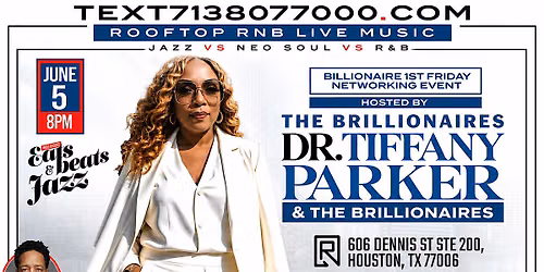 1st Friday Networking Event with Dr. Tiffany Parker + ROOFTOP LIVE MUSIC