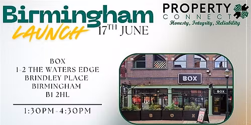 Property Connect Birmingham Launch 17th June 2026