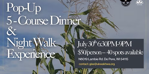 Pop-up 5-Course Dinner & Night Walk Experience