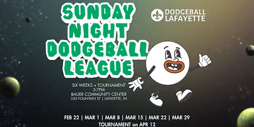 18+ Sunday LEAGUE TOURNAMENT (Spectators Welcome!)
