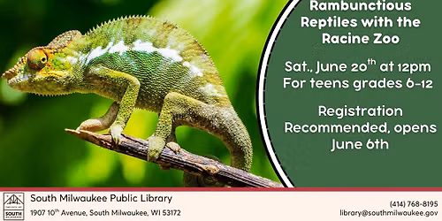 Teen Event: Rambunctious Reptiles with the Racine Zoo