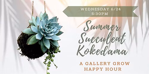 Summer Succulent Kokedama