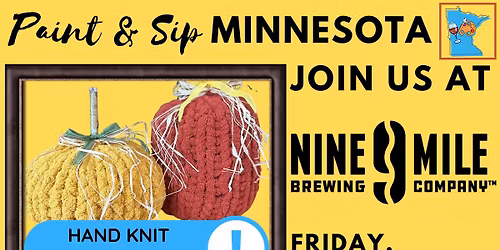 November 14 Hand Knit Chunky Pillow Pumpkin Experience at Nine 9 Mile Brewing