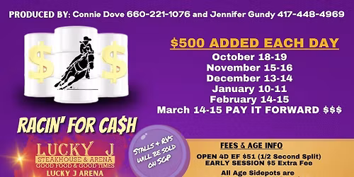 Racin' for Cash November 15-16