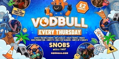 \ud83e\udde1 VODBULL GRAND LAUNCH!! \u26a0\ufe0fNow at Snobs Nightclub!!\u26a0\ufe0f 01\/10