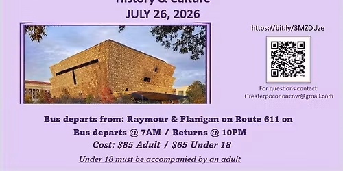 Bus ride to the National Museum of African American History