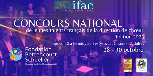 Concours national de jeunes talents fran\u00e7ais de la direction de ch\u0153ur | Session d'automne 2025