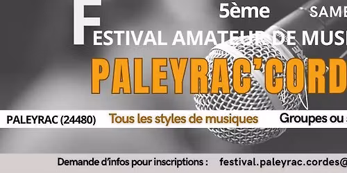 FESTIVAL PALEYRAC'CORDES 2026