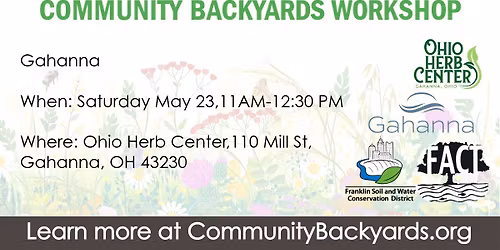 Gahanna Community Backyards Workshop