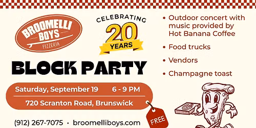 Broomelli Boys 20 year Anniversary Celebration