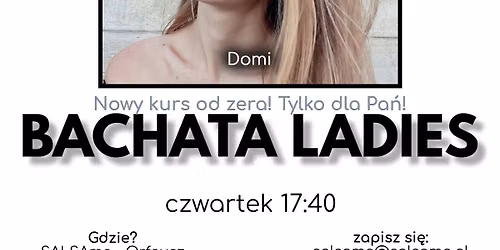 BACHATA LADIES | nowy kurs od zera | SALSAme | start: lipiec 2026
