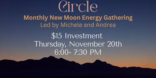 Cosmic Manifestation Circle: Scorpio New Moon