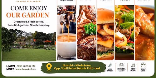 The Oak - Nairobi Kilimani Restaurant Now Open!!!