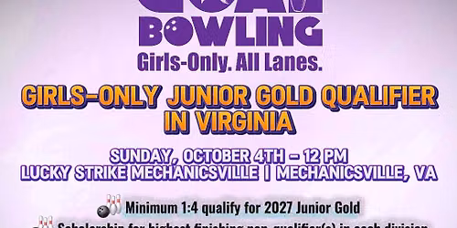 Girls-Only Junior Gold Qualifier - Virginia