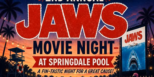 Jaws Movie Night at Springdale Pool