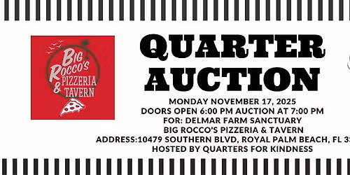 Quarter Auction for Delmar Farm Sanctuary