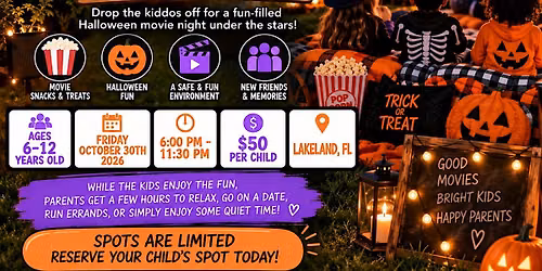 Halloween Backyard Movie Night