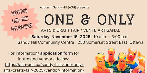 Sandy Hill One & Only Arts & Crafts Fair