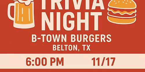 Trivia Night at B-Town Burgers