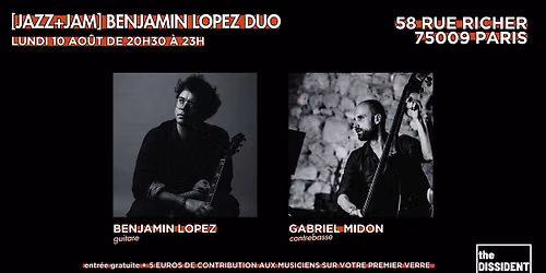 [JAZZ+JAM] Benjamin Lopez Duo
