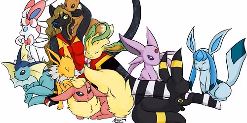 Eevee-lution pop-up Painting - Paint your own Eevee evolution