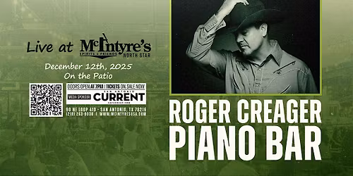 Roger Creager Piano Bar Concert!