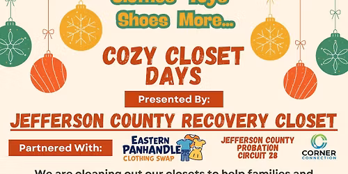 Cozy Closet Days presented by Jefferson County Recovery Closet