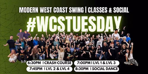 WCSTuesday Leveled Classes & Social Dance