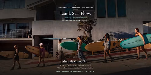 Yoniswell Monthly Group Surf + Free Beginner's Clinic, Los Angeles