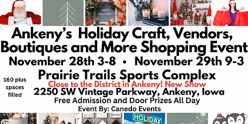 Ankeny's Holiday Craft, Vendors, Boutiques and More Shopping Extravaganza 