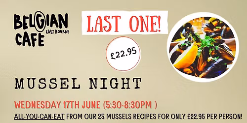 Mussel Night @ The Belgian Caf\u00e9