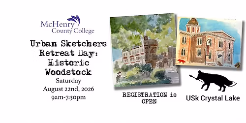 REGISTRATION OPEN: Urban Sketchers Retreat- Historic Woodstock