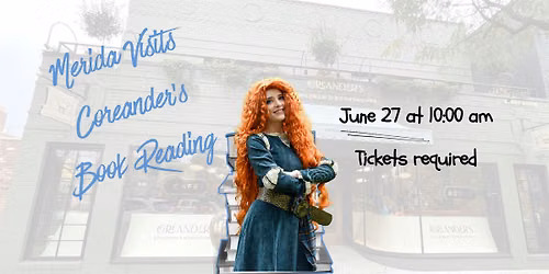 Book reading with Merida 10:00 am