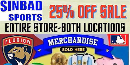 Sinbad Sports Beach Place FIFA Store Closing August 5 2026