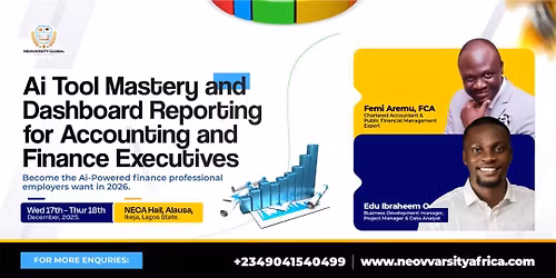 AI Tool MAstery Dashboard Reporting for Accounting and Finance Executive