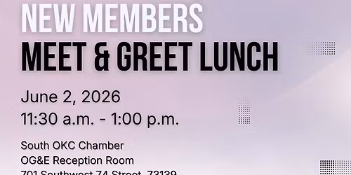 New Members Meet & Greet Lunch