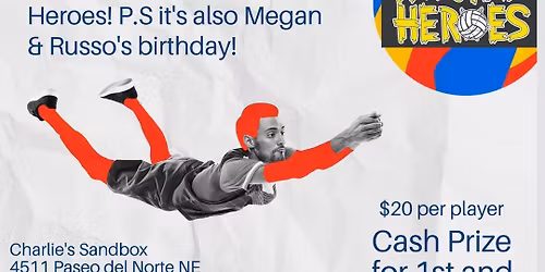 Cash prize volleyball tournament