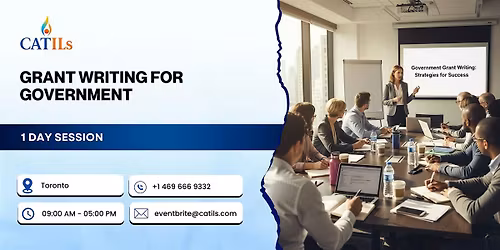 Grant Writing for Government: 1 Day Session in Toronto