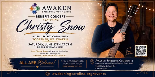 Benefit Concert Featuring Christy Snow