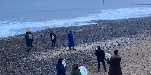 Spring Equinox Drumming on the Beach