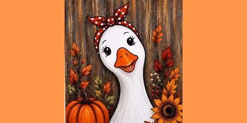 Fall Goose Painting on Canvas